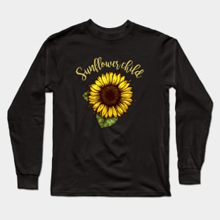 Sunflower Child Yellow Beautiful Daughter Long Sleeve T-Shirt